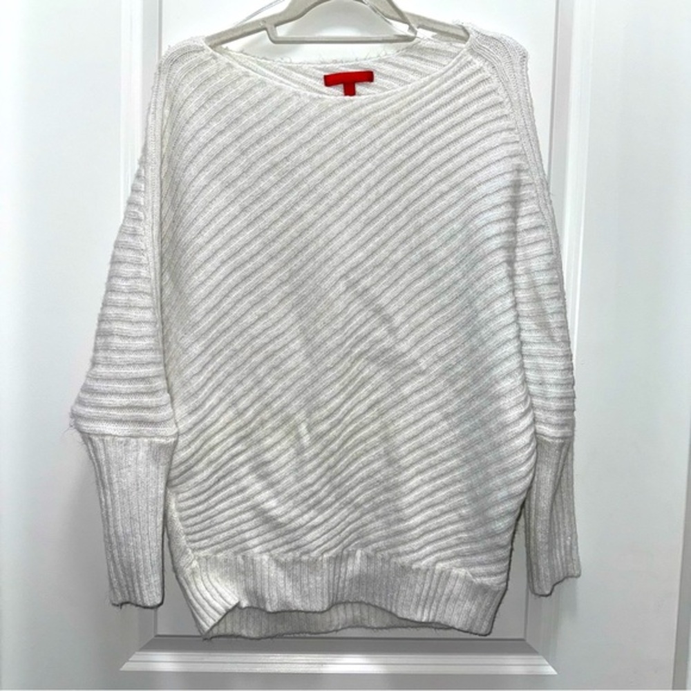 Jennifer Lopez White Sparkle Sweater